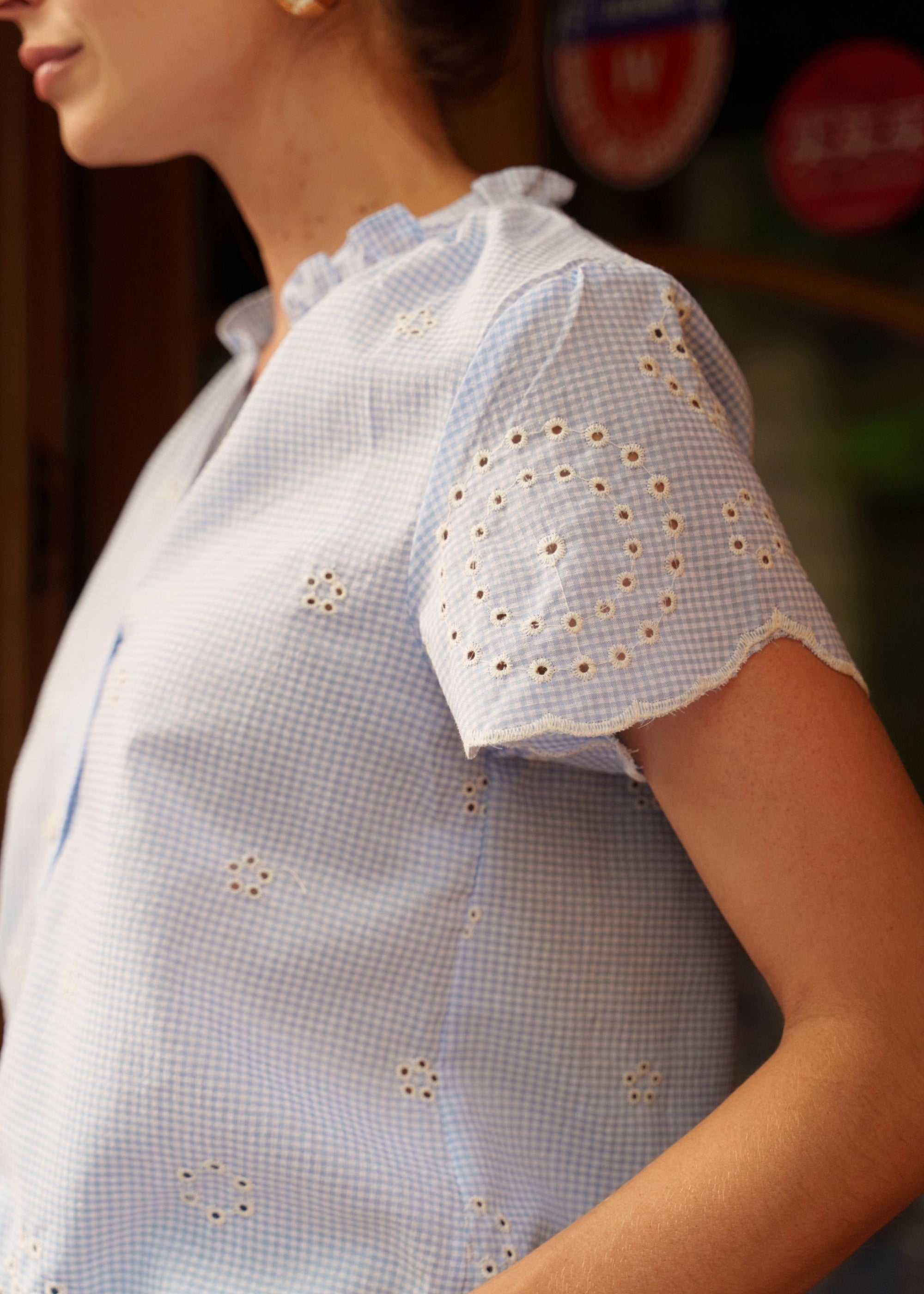 Blouse Ariane - Bleu ciel
