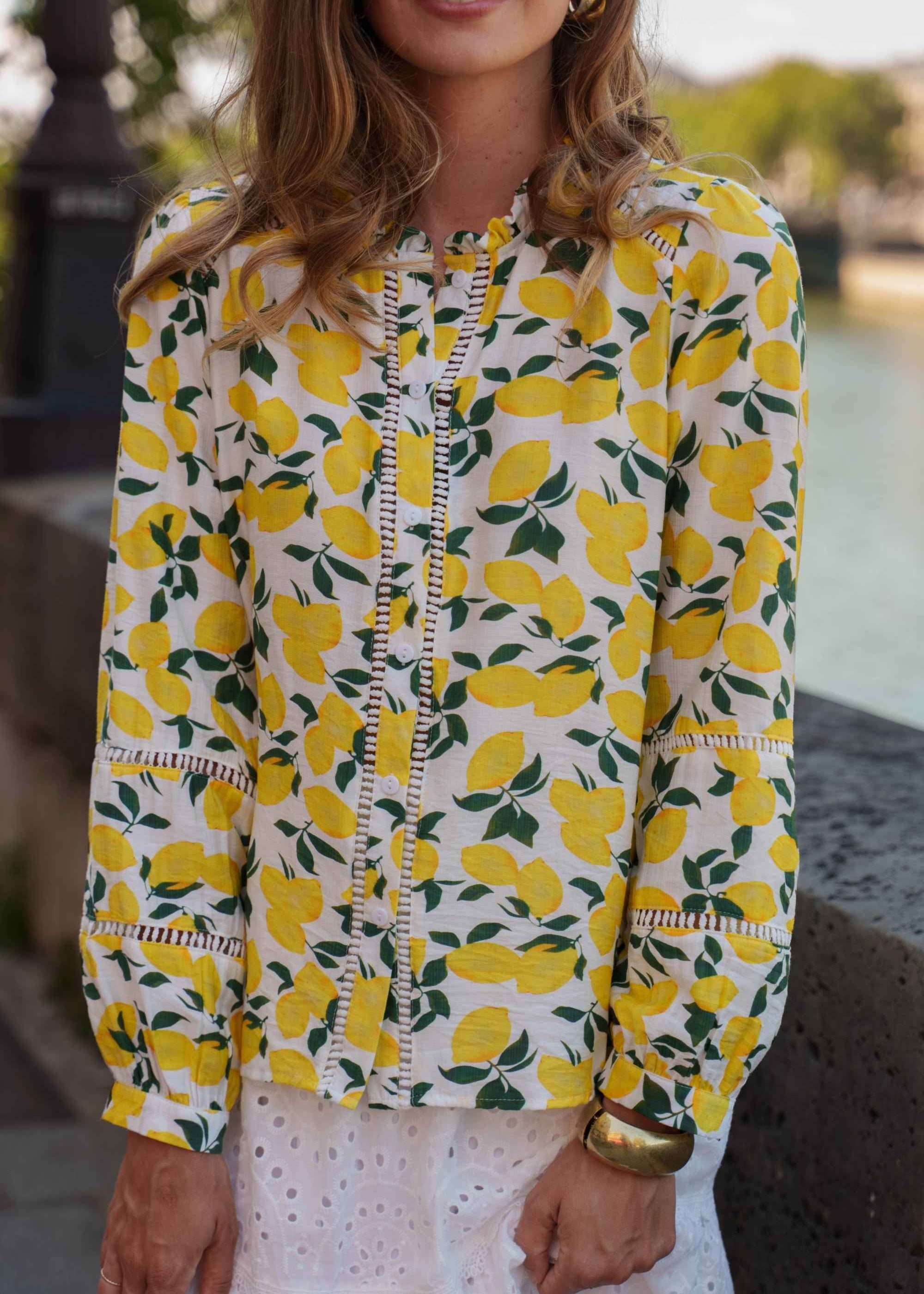 Blouse Romane - Jaune