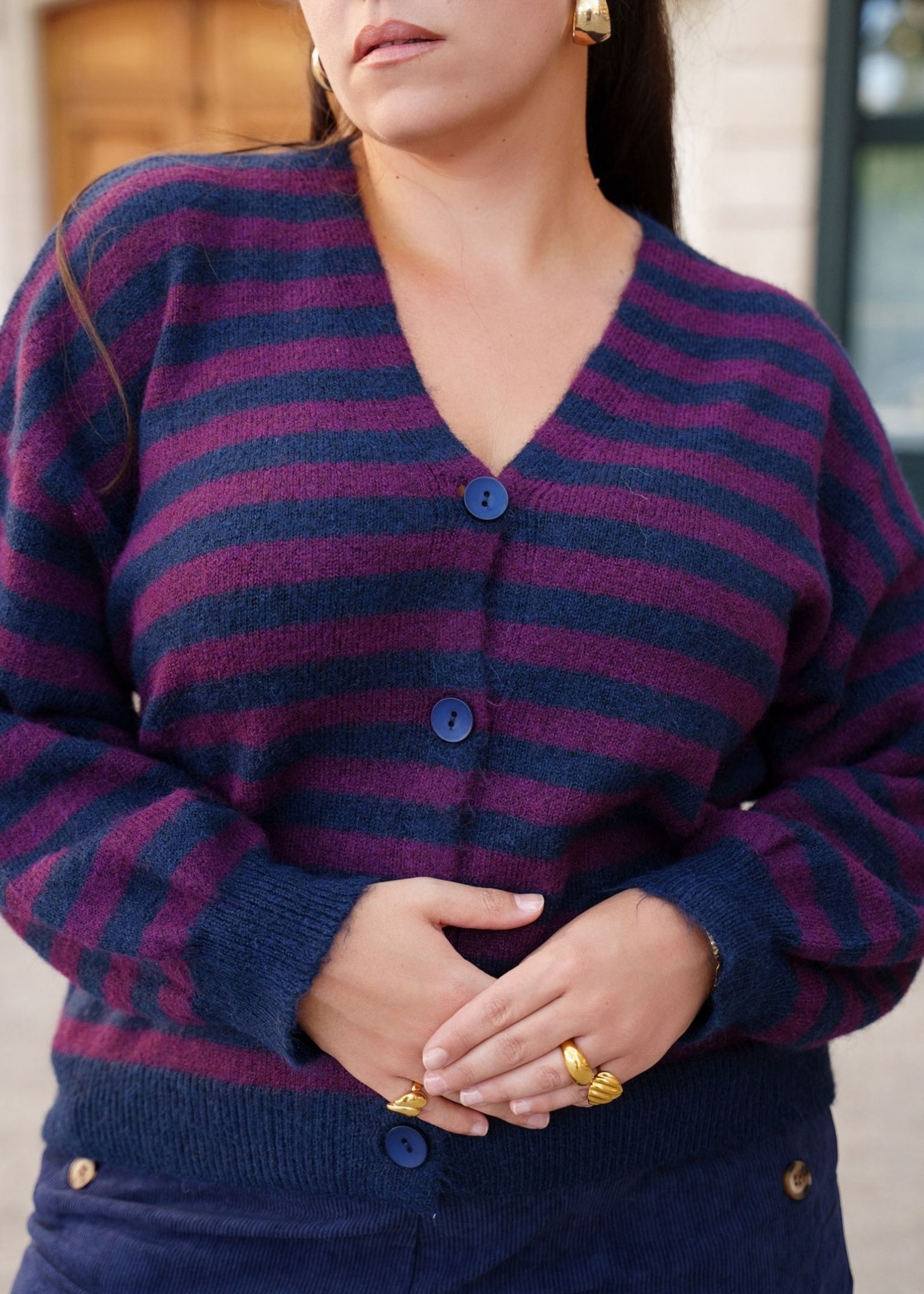Cardigan Eugénie - Bleu