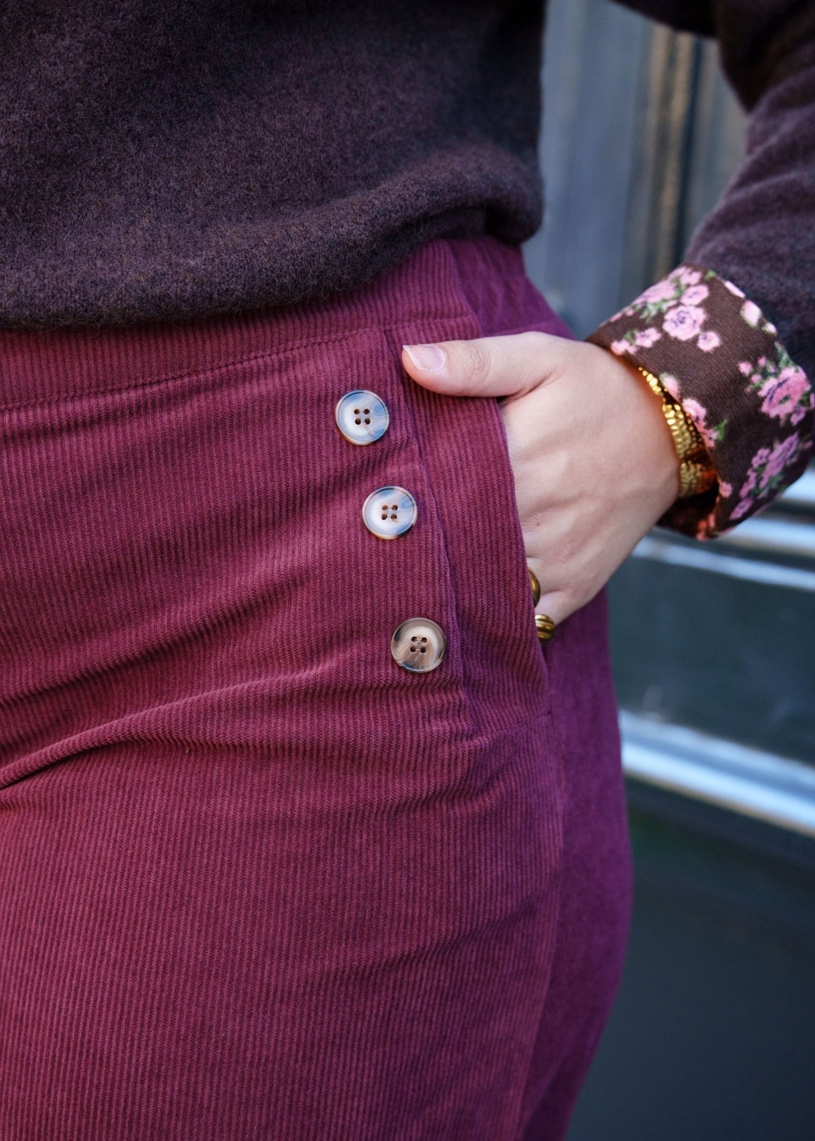 Pantalon Paula - Bordeaux