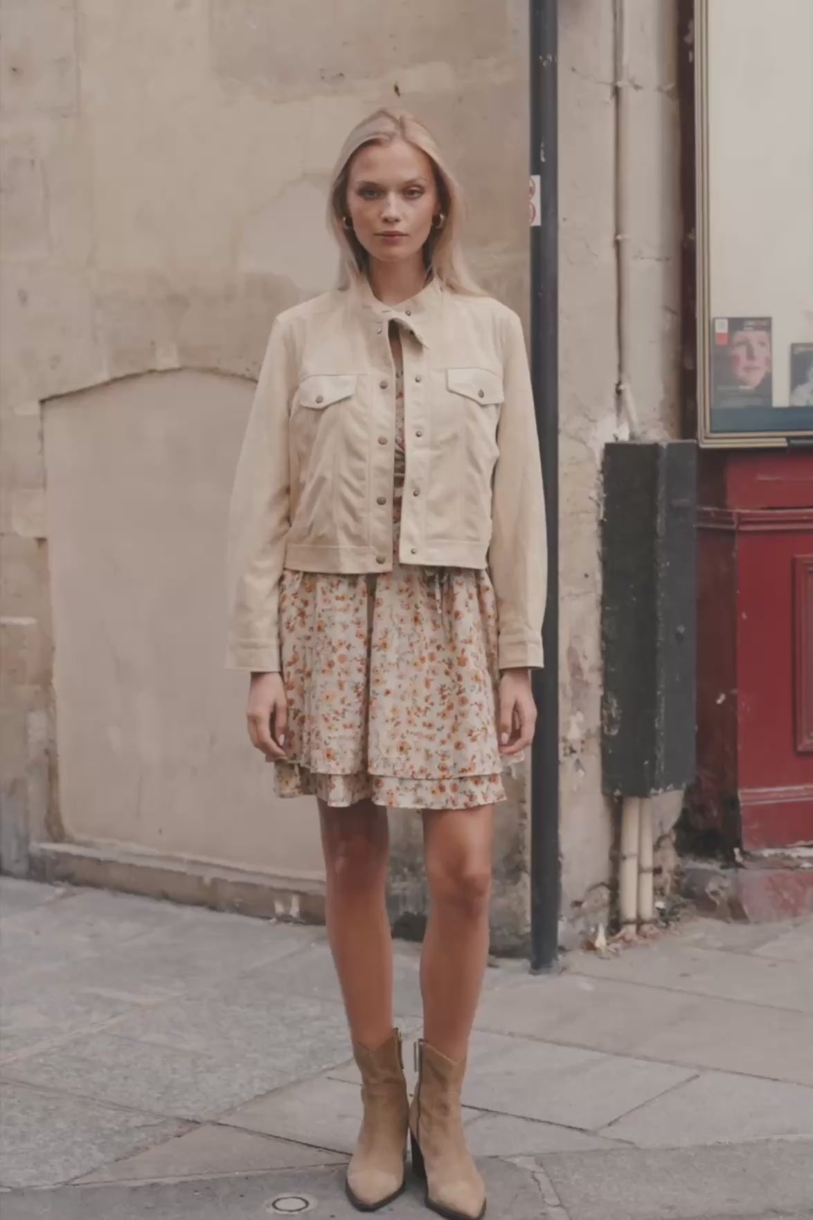 Veste Lana - Beige maelle studio paris video 